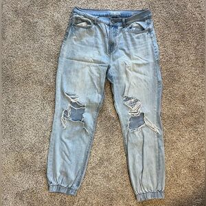 Rewash High-Rise Jogger Jeans – Light Wash, Size 13